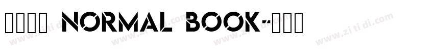 未來熒黑 Normal Book字体转换